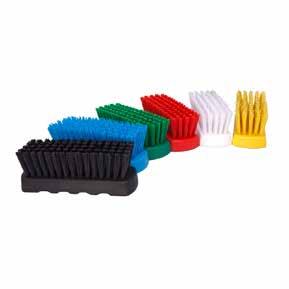 SCRUBBING BRUSHES, PADS & CLOTHS SCRUB BRUSH-HARD BRISTLE The Tinta scrub brush is suitable to use in hygiene sensitive