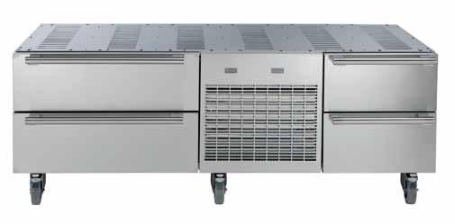 electrolux Restaurant Line 11 Refrigerator/freezer bases Versatile appliances able to operate as refrigerators, freezers or both at the same time, adapting to the needs