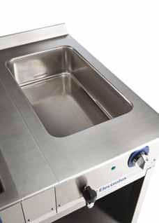 (24,5 l) in AISI 316 stainless steel, highly resistant to