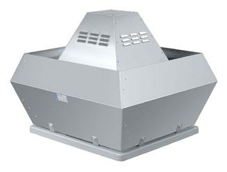 100 m³/h Roof fan DVN/DVNI EC The EC roof fan for higher temperatures applications such as commercial kitchens,