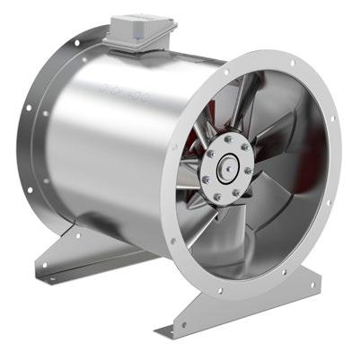 Axial fan AXC+ The new generation of Systemair axial fans with new blade design: Higher performance, higher efficiency, low sound level.