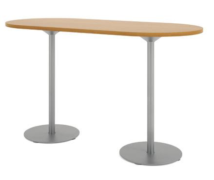 racetrack footring. The racetrack table is perfect for cafés, small groups and standing height applications.