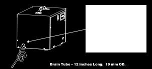 In most situations, transitioning from the drain line to PVC pipe is the best option. See the Recommended Gravity Drain Section for further details. 7.