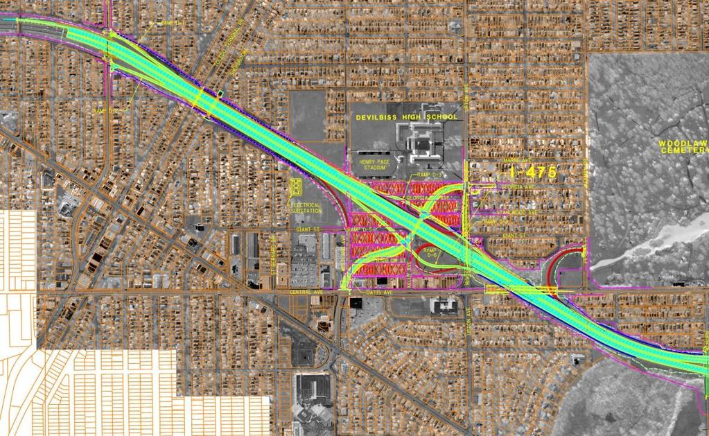 I-75/I-475 Interchange Project: I-475 from Monroe Street to I-75 Minimum of two lanes of traffic in both directions