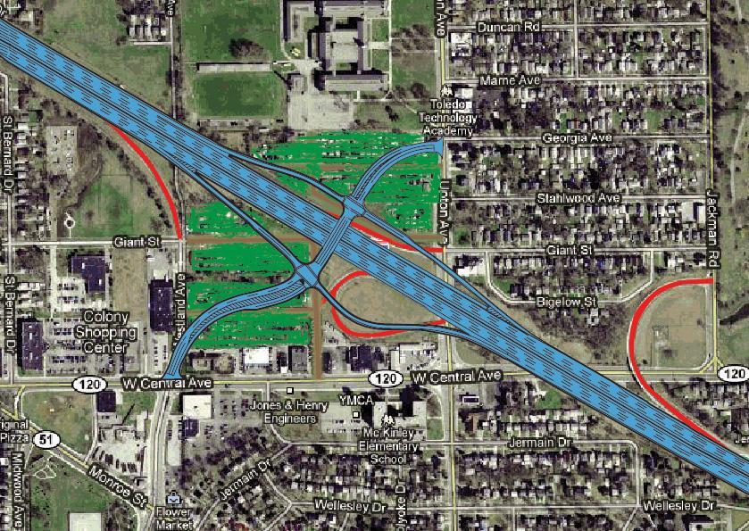 I-75/I-475 Interchange Project: ProMedica Parkway Interchange Build on and off ramps in