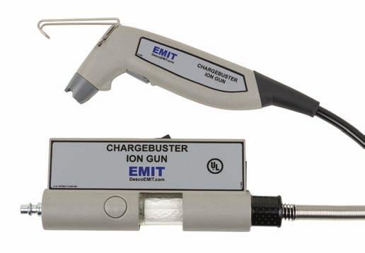 TECHNICAL BULLETIN TB-6559 Chargebuster Ion Gun Installation, Operation and Maintenance The Chargebuster Ion Gun reduces a static charge of ±1000 V down to ±100 V in less than one second at a