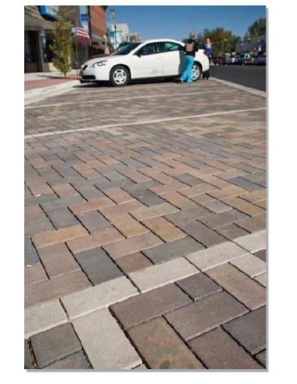 5.9.3 Permeable Interlocking Concrete Pavement Permeable interlocking concrete pavement (PICP) consists of impervious concrete blocks placed to allow a minimum of 5% of open surface area.