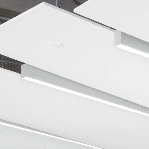acoustics, linear lights, and bold angles