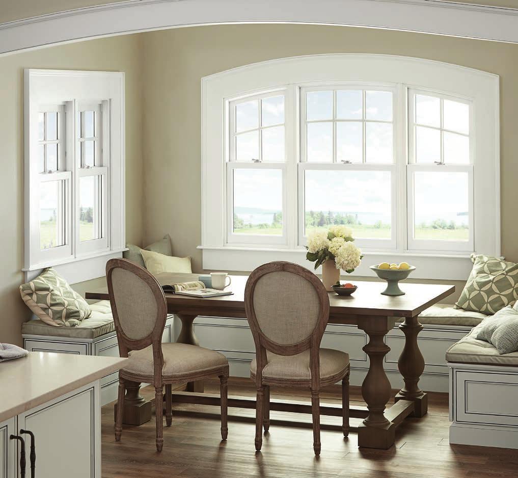 O V E R A R C H I N G VERSATILITY The Next Generation Ultimate Double Hung Round Top will add traditional arching and elegant lines to your home or historic preservation project.