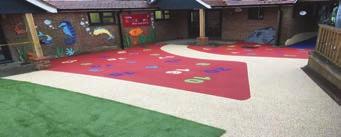 .. is a bonded rubber surface designed for children s playgrounds