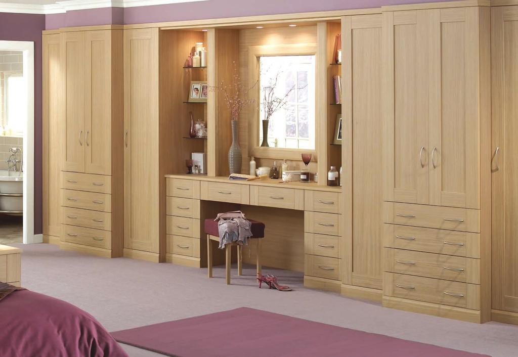 10 Ferrara Oak Henley Ferrara Oak brings a warm timber look into your bedroom without