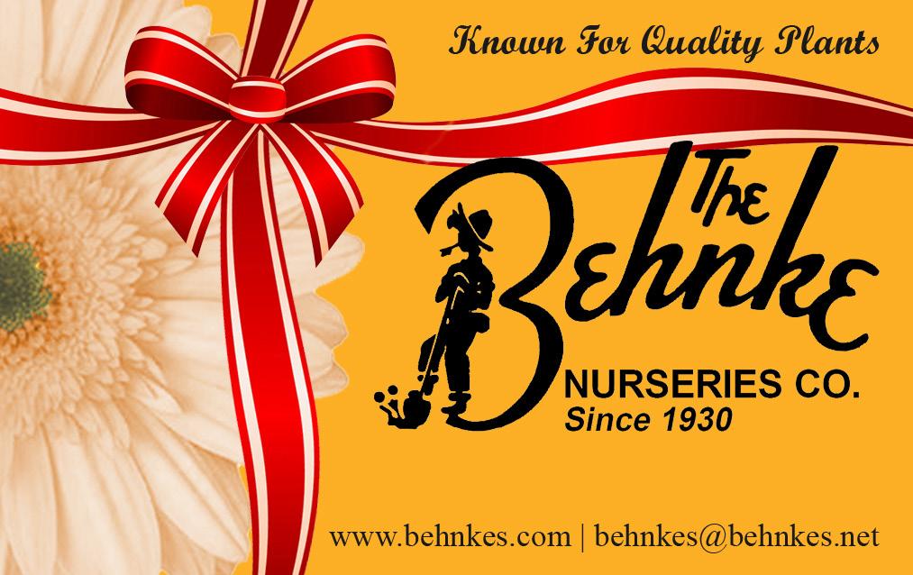 The Behnke Gift Card The perfect gift for the gardener in your life! It always fits just right, especially for the finicky plant lover. The possibilities are endless with the Behnke Gift card.