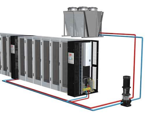 GS system with cooling water circuit Like the AS system, but in the GS system, the heat from the DX circuit is transferred to a water-glycol mixture by a plate-type condenser integrated in the A/C