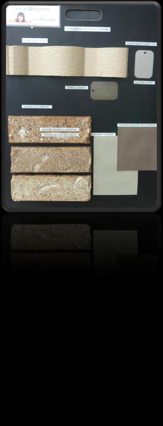 Exterior Selection Bathurst External Colours Bricks: Bathust Mortar: Off white Render colour (If Applicable): Dune or Tranquil Retreat Feature colours: Time less grey or Rameau Roof Tiles: Magnum OR