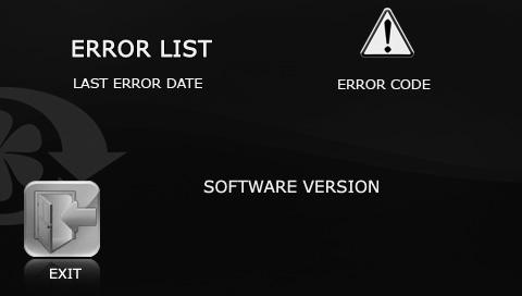 11 15. Error Control. To receive information regarding the last error select ERROR CONTROL submenu from the Engineering menu and press ENTER.