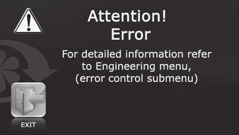 To save the changes and return to the Engineering menu press 22. Errors.