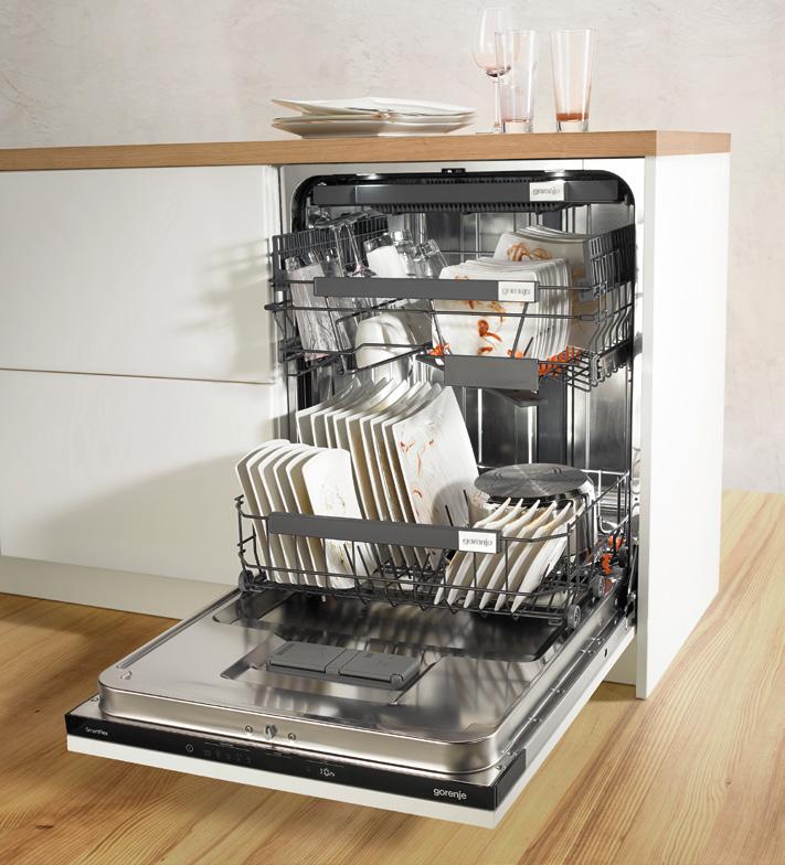 12 Smartflex Dishwashers IonTech No smell no worries Everyone is familiar with the bad smell that comes from a half loaded dishwasher that has been loading for a few days.