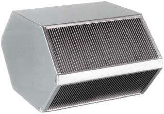 Cross plate heat exchangers provide complete separation between the exhaust and fresh air streams.