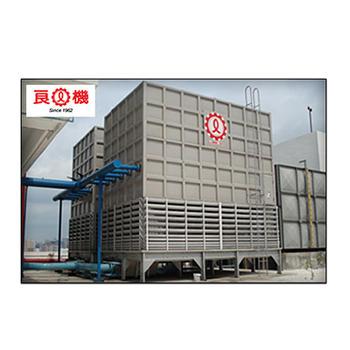 LFC-N SERIES LFC-N cooling tower takes advantage of the water pressure of circulation pump forming the water screen with special ejection pipe nozzles.