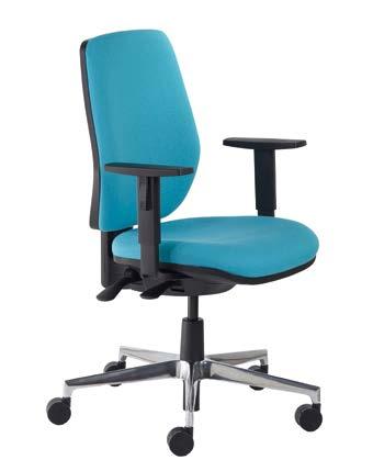 Design features such as the contoured foam seat and back for increased comfort, adjustable arms and mechanism options and standard high