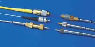 HIGH POWER FIBER OPTIC PATCHCORDS USA PATENT #: 7431513 Features: Unique connector design minimizes thermal damage Patented connector designs for precise fiber to