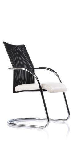 executive look, or semi-transparent net backrests which allow air to flow