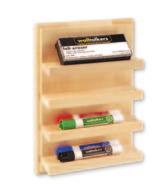 plastic marker dispenser Provides storage for, and quick access to, six dry erase markers. Eraser rests on top.