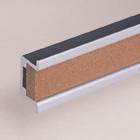 1/2" (14mm) Aluminum Extrusion 15/16" (24 mm) 1" tack rail detail tac wall Insert 2" tack rail Continuous 2"
