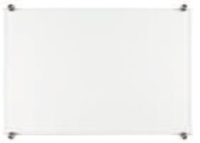 Standard Patient Room Marker Board Porcelain steel writing surface with satin anodized or wood trim Standard size: 24" wide x 36" high Thickness: 5/8" (with
