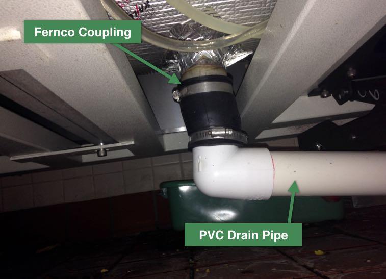 Drainage Connection If possible, minimize any change in flow direction from the Digester to the drain hole. A pitch of at least ¼ inch declination for every 2 feet length must be maintained.