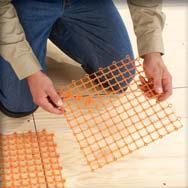 Floor coverings 3 4 5 Wood structure FLEXSnap mesh and FLEXTHERM floor heating