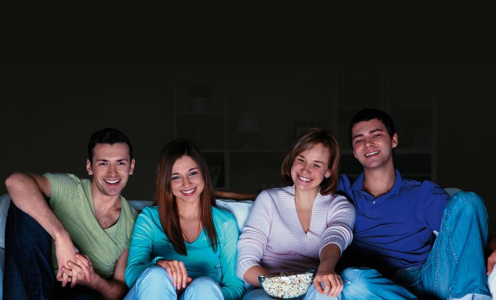... organizing a movie night with friends. How nice that you have bought a new flat screen TV and a home theater!