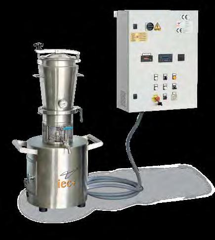 MICROPLUS Discontinuous Refining Mill Stainless steel supporting structure Grinding lower chamber and parts are made of wear material or