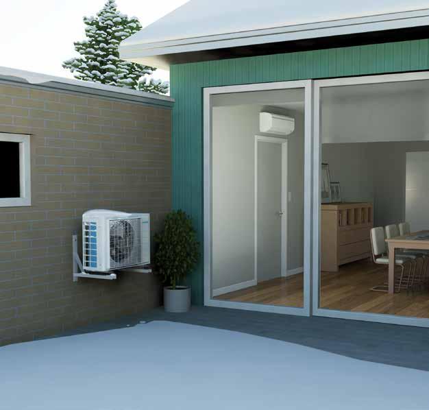 Your installer will install the unit in the best location to shield it from direct exposure to wind chill which can accentuate lower temperatures.