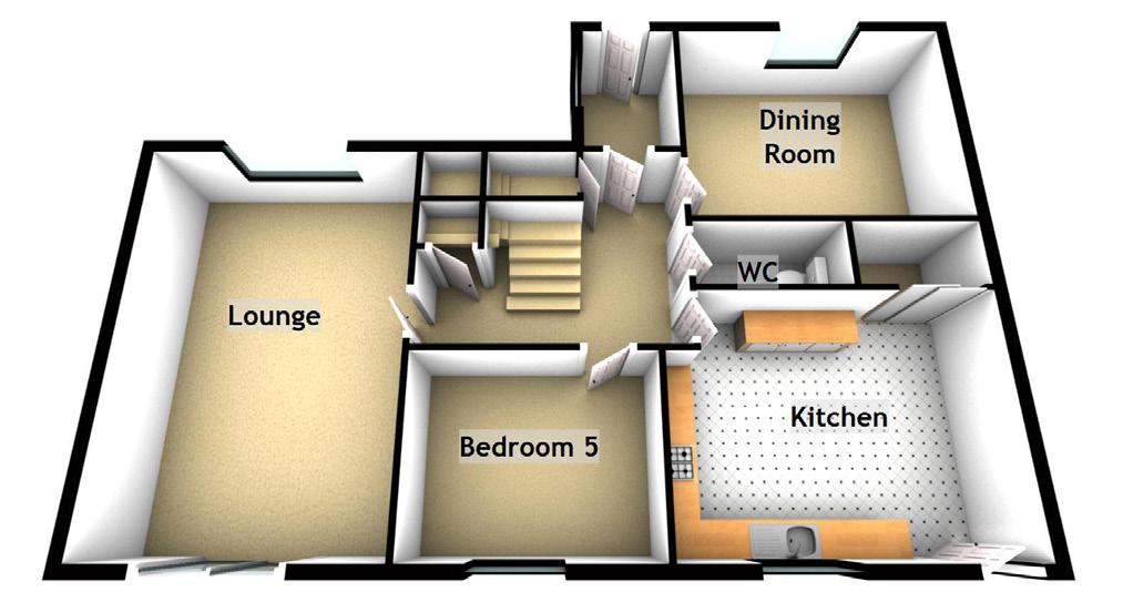 20m (13 9 ) x 2.70m (8 10 ) Bedroom 4 2.90m (9 6 ) x 2.70m (8 10 ) Bedroom 5 3.50m (11 6 ) x 2.