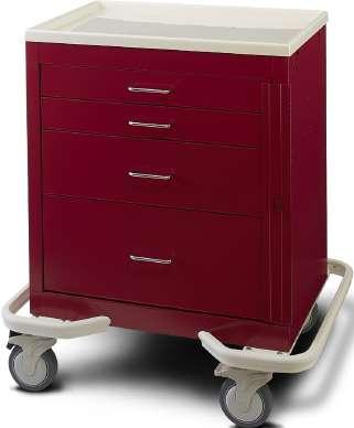 Beige frame/dark Blue drawer fronts Drawer configuration: 1-3" and 2-9" 21" Total Drawer Space OAD: 35 ¾"H x 25"D x 32"W MBSM2110-R 4 Drawer