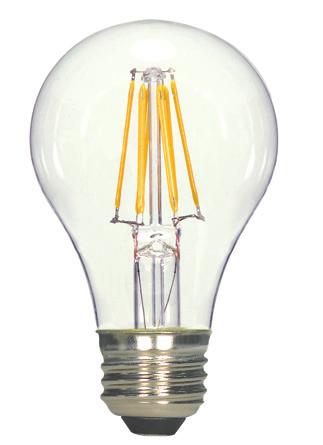 LED SPECIALTY LAMPS Filament LED lamps S9252 S9264 S9260 LED with a traditional incandescent look and feel Omni-directional light source Smooth dimming Replaces up to 60 Watt lamps Long life 15,000