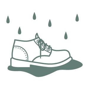 Use Water Repellent To prevent water damage to shoes, it s worth investing in some water repellent spray to
