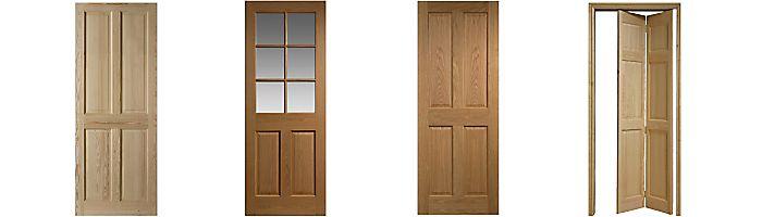 Panel Doors Whether you paint, varnish or stain them, traditional panelled doors will give you plenty of privacy and elegance. They usually come with four or six panels.