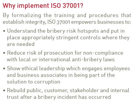 Why implement and certify ISO 37001?