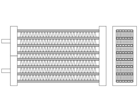 Dimension of Simulated MCHX Tube Length (m) 0.
