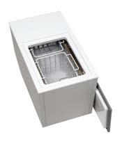 500+160 360 650 Isotherm Built-In 55 BI 55 55 Liters BI 75 The BI 75 is a built-in fridge box with stainless steel inner lining, plastic bottom section and two wire baskets.