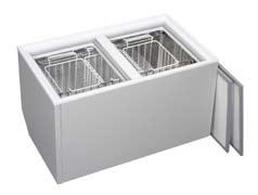160+470 430 650 Isotherm Built-In 75 BI 75 75 Liters BI 92 Dual The BI 92 is a built-in fridge or freezer box with stainless steel inner lining, plastic bottom section and three wire baskets.