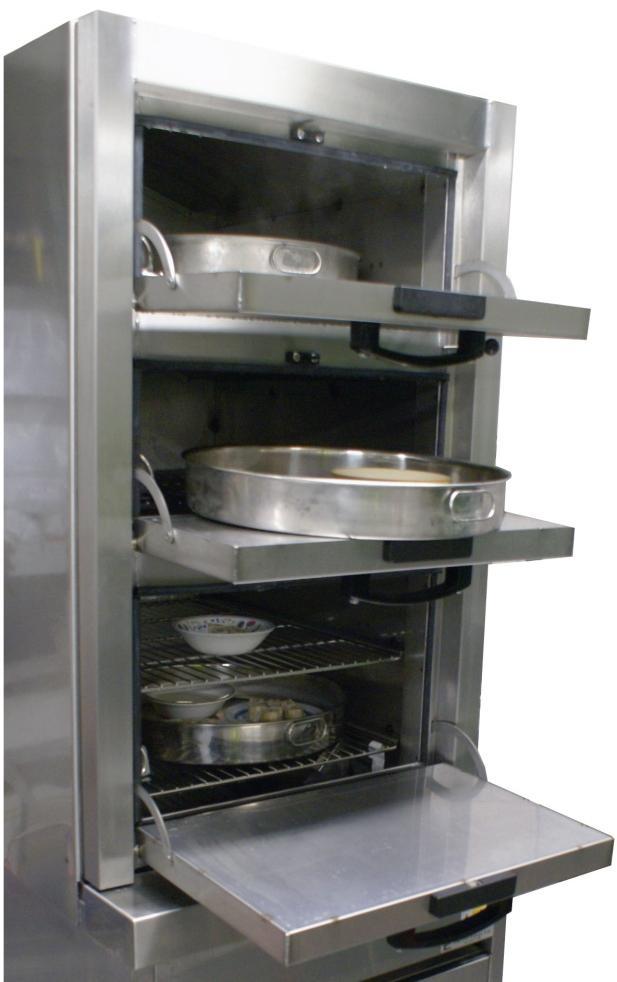 unloading Designed to cook quickly and evenly whilst preventing sogginess Steam controls for each