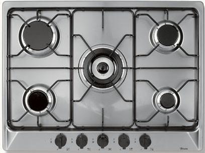 HImage 24 PFH75TMX PFH640MX 70 cm hob with front control panel Triple crown wok burner Enamelled pan stands