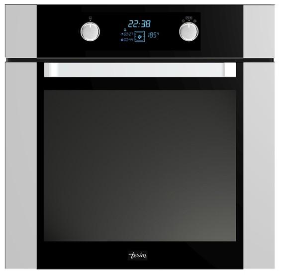 Must 4 OVM608SX OVM608AX Energy Efficiency Rating: A Electric Multifunction Oven Electronically Controlled Thermostat LED Full Programmer with Functions Display Touch Controls Cooling Fan Full Glass