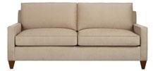 The substantial arm, deep seat and loose back pillows make for a perfect place to lounge.