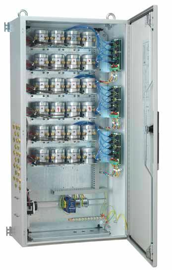 Main unit 2 3 4 1 5 1 1 3 2 4 1 1 9 8 7 6 (23 channel model, without any option) 1 Epoxy painted steel cabinet 2 Channel pneumatical modulator 3 Air