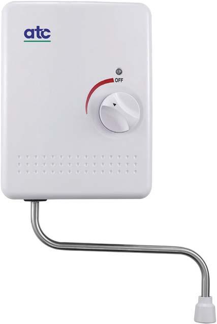 ATC INSTANTANEOUS WATER HEATER Hand Wash 3.1kW Instantaneous Water Heater The Hand Wash provides a simple solution to local hand washing situations.