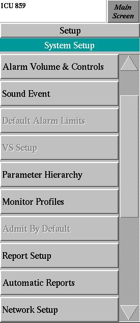 Setting Up the System Menntor X7 Service Manual Admit by Default This panel enables you to admit a patient by a factory set default monitor profile.